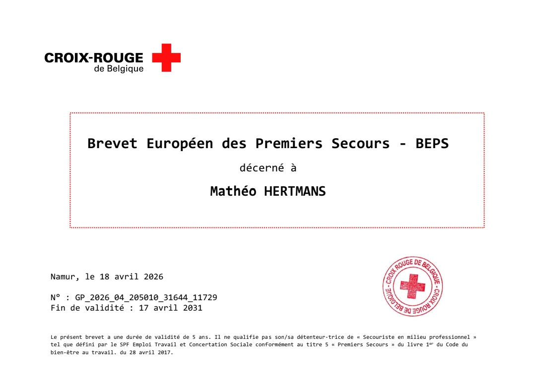 Certificat BEPS